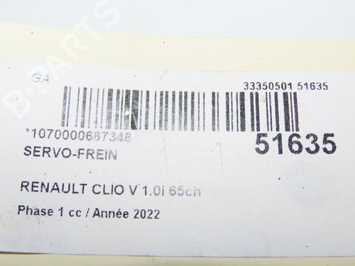 Servo brake RENAULT CLIO V (B7_) 1.0 SCe 65 (B7MG) | BP29441689M42