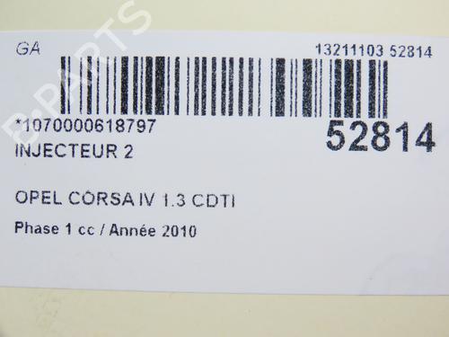Used Injector OPEL CORSA D (S07) 1.3 CDTI (L08, L68) (90 hp) 28828838