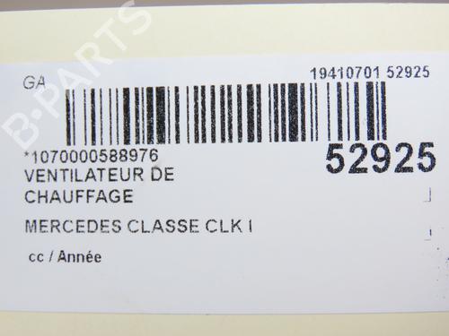 Used Heater blower motor MERCEDES-BENZ CLK (C208) CLK 230 Kompressor (208.347) (193 hp) 28967237