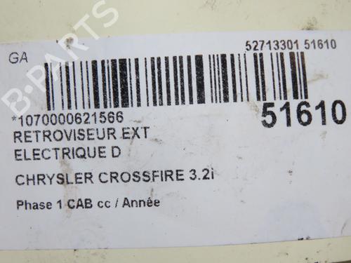 Used Right mirror Right mirror CHRYSLER CROSSFIRE 3.2 (218 hp) 40518068 40518068