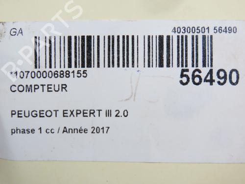 Used Instrument cluster PEUGEOT EXPERT Van (V_) 2.0 BlueHDi 120 (122 hp) 30841126