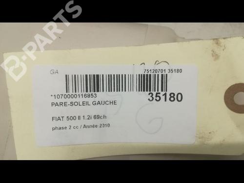 Left sun visor FIAT 500 (312_) 1.2 (312AXA1A) | BP9598175I1