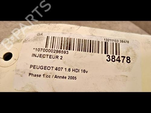 Used Injector PEUGEOT 407 (6D_) 1.6 HDi 110 (6D9HZC, 6D9HYC) (109 hp) 9616258