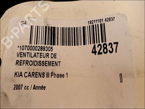 Used Radiator fan KIA CARENS II MPV (FJ) 2.0 CRDi (140 hp) 23172181