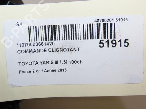 Steering column stalk TOYOTA YARIS (_P13_) 1.5 Hybrid (NHP130_) | BP29318769I23 