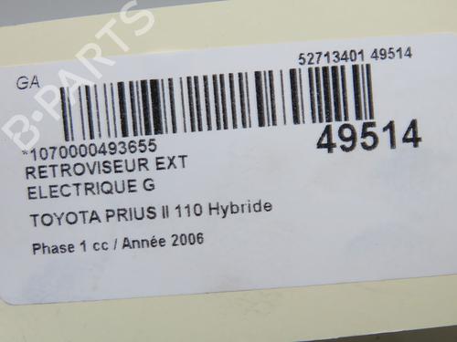 Used Left mirror Left mirror TOYOTA PRIUS Liftback (_W2_) 1.5 Hybrid (NHW2_) (113 hp) 40241056 40241056