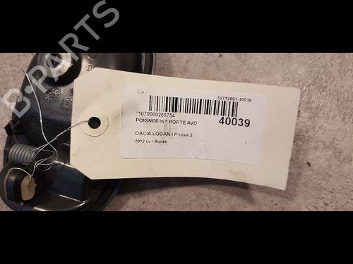 Front right interior door handle DACIA LOGAN MCV (KS_) 1.6 16V Hi-Flex | BP9612201I14 - Image 3