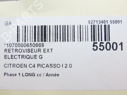 Left mirror CITROËN C4 Grand Picasso I (UA_) 2.0 HDi 150 | BP28831513C26 