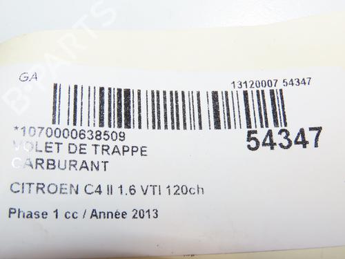 Used Fuel flap CITROËN C4 II (NC_) 1.6 VTi 120 (NC5FS0, NC5FS9) (120 hp) 29441605