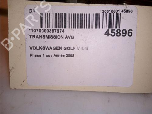 Left front driveshaft VW GOLF V (1K1) 1.4 16V | BP14950599M38 