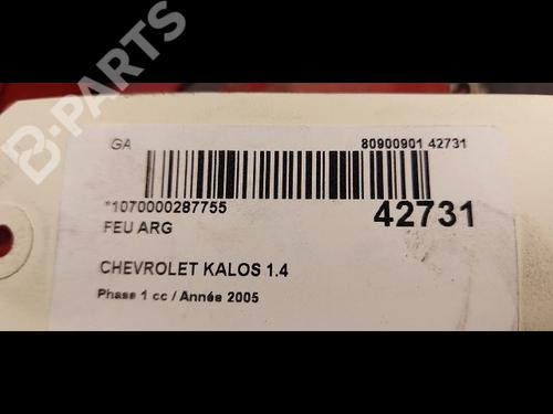 Left taillight CHEVROLET AVEO / KALOS Hatchback (T200) 1.4 | BP9615137C34 