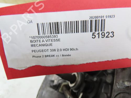 Used Gearbox Gearbox PEUGEOT 306 Break (7E, N3, N5) 2.0 HDI 90 (90 hp) 28829419 28829419