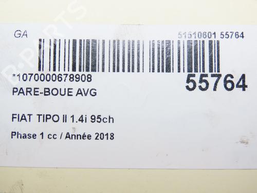 Used Wheel arch FIAT TIPO Hatchback (356_, 357_) 1.4 (356HXA1B, 357) (95 hp) 30188533