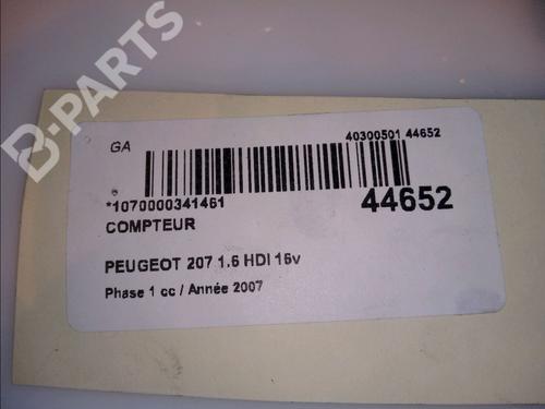 Instrument cluster PEUGEOT 207 (WA_, WC_) 1.6 HDi | BP11101333C47 
