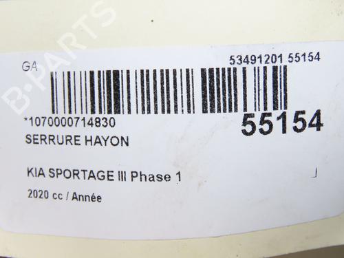 Tailgate lock KIA SPORTAGE IV (QL, QLE) 1.6 CRDi Eco-Dynamics+ | BP32432980C101 