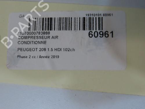 Used AC compressor AC compressor PEUGEOT 208 I (CA_, CC_) 1.5 BlueHDI 100 (102 hp) 39937938 39937938