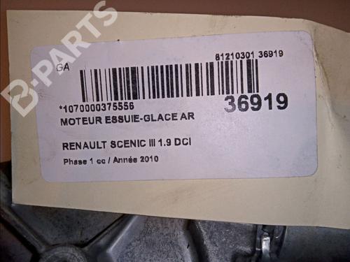 Rear wiper motor RENAULT GRAND SCÉNIC III (JZ0/1_) 1.9 dCi (JZ0J, JZ0N, JZ1K, JZ1S) | BP11104531M102 