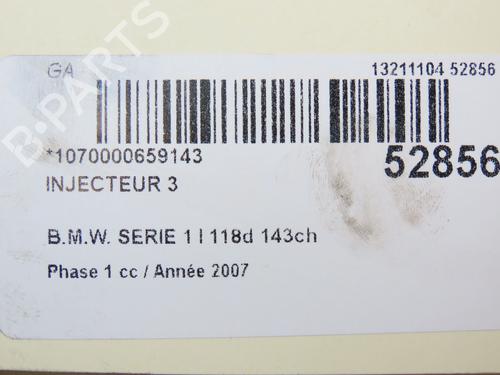 Used Injector BMW 1 (E81) 118 d (143 hp) 28801387