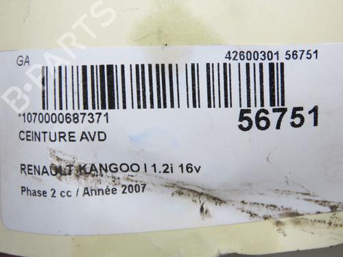Front right seatbelt RENAULT KANGOO (KC0/1_) 1.2 16V (KC05, KC06, KC03, KC0T, KC0W, KC1D) | BP32872926I25 - Image 4
