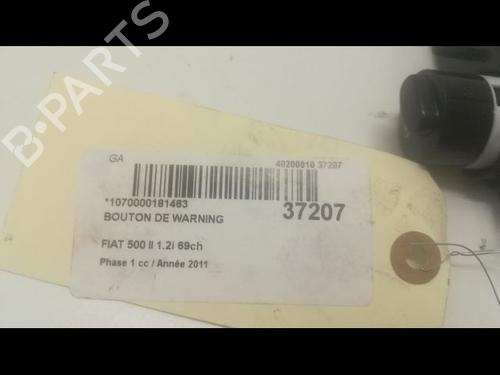 Used Warning switch FIAT 500 (312_) 1.2 (312AXA1A) (69 hp) 9602700
