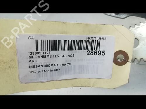 Used Rear right window mechanism NISSAN MICRA III (K12) [2002-2010]  23176595