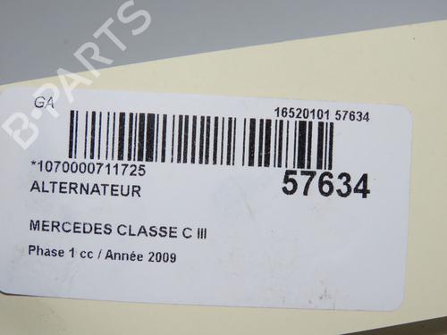 Used Alternator Alternator MERCEDES-BENZ C-CLASS (W204) C 220 CDI (204.008) (170 hp) 40162853 40162853