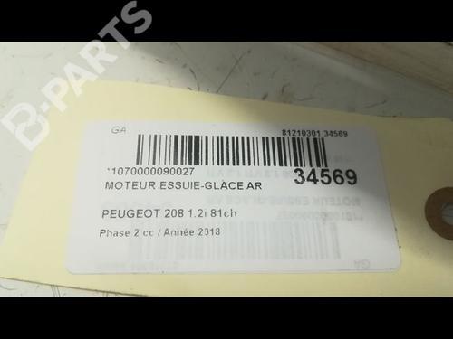 Rear wiper motor PEUGEOT 208 I (CA_, CC_) 1.2 VTi 68 / PureTech 68 | BP9597611M102 