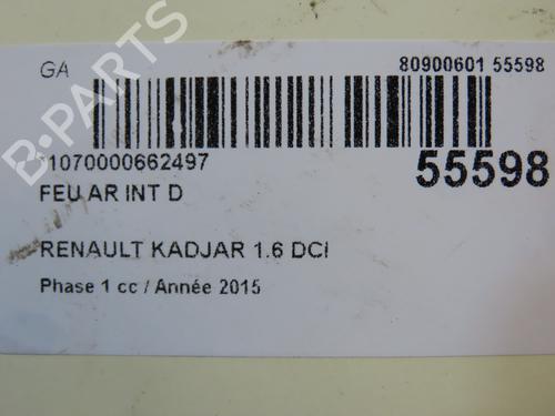 Right tailgate light RENAULT KADJAR (HA_, HL_) 1.6 dCi 130 (HLA4) | BP31121206C80 