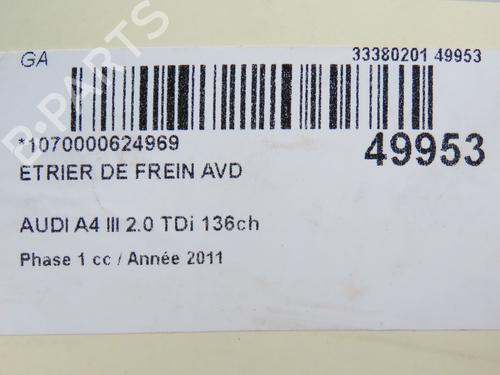 Right front brake caliper AUDI A4 B8 (8K2) 2.0 TDI | BP28967687M104