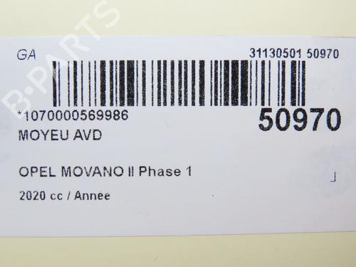 Used Left front steering knuckle OPEL MOVANO B Van (X62) 2.3 CDTI RWD (FV) (163 hp) 23144900