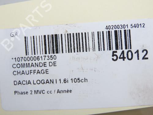 Climate control DACIA LOGAN MCV (KS_) 1.6 16V Hi-Flex | BP33836423I5  - Image 5