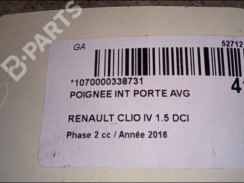Front left interior door handle RENAULT CLIO IV (BH_) 1.5 dCi 75 | BP9619705I13 