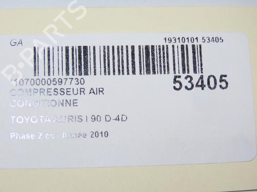 Used AC compressor TOYOTA AURIS (_E15_) 1.4 D-4D (NDE150_, NDE150R) (90 hp) 32872888