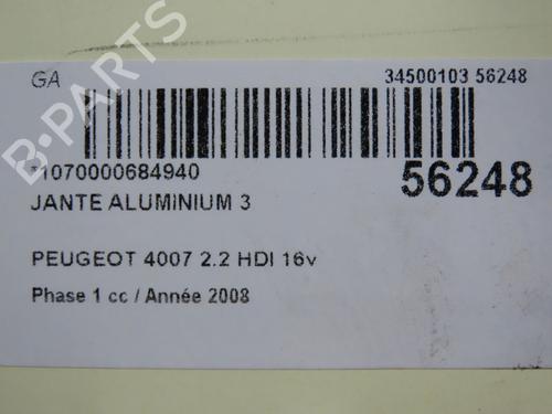 Used Rim PEUGEOT 4007 (VU_, VV_) 2.2 HDi (156 hp) 30522322