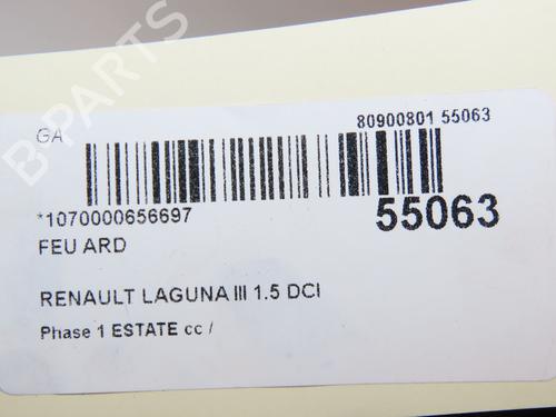 Right taillight RENAULT LAGUNA III Grandtour (KT0/1) 1.5 dCi (KT0A, KT0R, KT02) | BP29216049C35