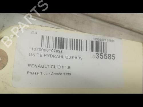 Used ABS pump ABS pump RENAULT CLIO II (BB_, CB_) 1.6 (B/CB0D, BB00) (90 hp) 9600655 9600655