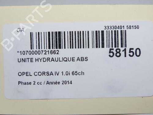 Used ABS pump ABS pump OPEL CORSA D (S07) 1.0 (L08, L68) (65 hp) 33561795 33561795