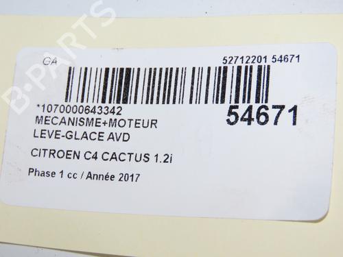 Used Front right window mechanism Front right window mechanism CITROËN C4 CACTUS 1.2 THP 110 (110 hp) 33893137 33893137