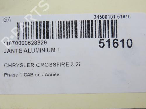 Felge für CHRYSLER CROSSFIRE 3.2 (218 hp) 28967718