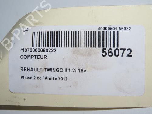 Kombiinstrument RENAULT TWINGO II (CN0_) 1.2 16V (CN04, CN0B) (75 hp) 31575799