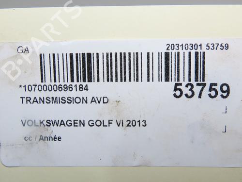 Right front driveshaft VW GOLF VI Convertible (517) 1.2 TSI | BP32277422M39 