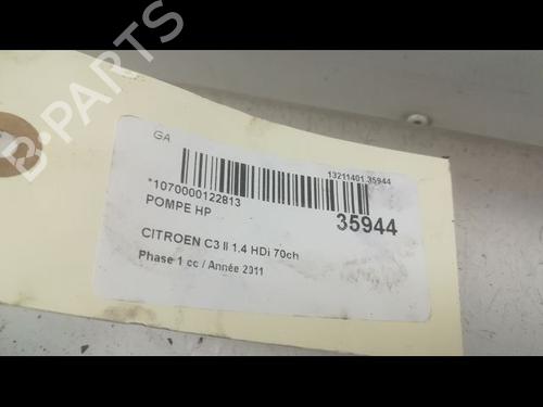 Used Injection pump CITROËN C3 II (SC_) 1.4 HDi 70 (SC8HZC, SC8HR0, SC8HP4) (68 hp) 9598549