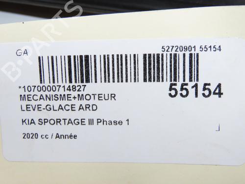 Rear right window mechanism KIA SPORTAGE IV (QL, QLE) 1.6 CRDi Eco-Dynamics+ | BP32432969C25 
