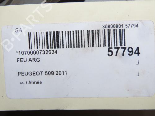 Left taillight PEUGEOT 508 I (8D_) 1.6 THP | BP37862765C34 - Image 5