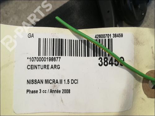 Rear left belt tensioner NISSAN MICRA III (K12) 1.5 dCi | BP9603755C89 