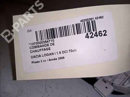Climate control DACIA LOGAN MCV (KS_) 1.5 dCi (KS0K) | BP10189887I5 