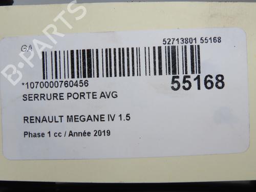 Front left lock RENAULT MEGANE IV Hatchback (B9A/M/N_) 1.5 Blue dCi 115 (B9A6) | BP36246747C98 - Image 5