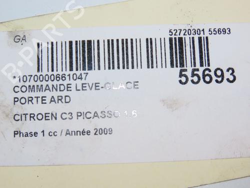 Right rear window switch CITROËN C3 Picasso (SH_) 1.6 HDi | BP30740793I28 