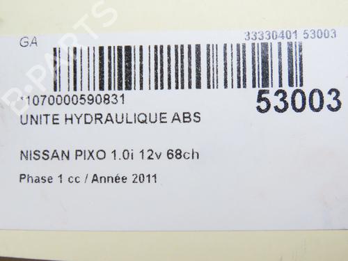ABS pump NISSAN PIXO (UA0) 1.0 | BP28967628M43 