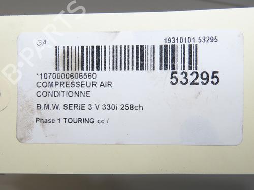 Used AC compressor AC compressor BMW 3 Touring (E91) 325 i (218 hp) 39660481 39660481